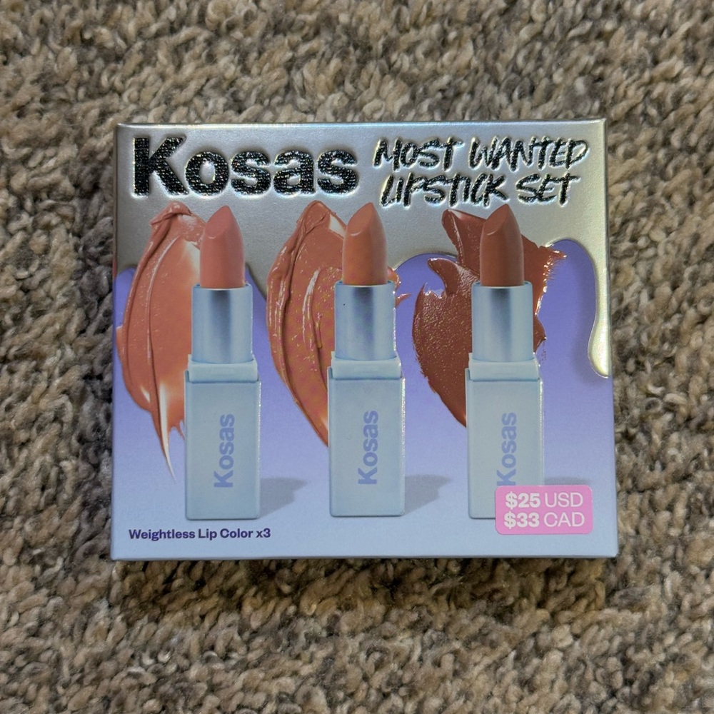 NEW Kosas Limited Edition most wanted lipstick set